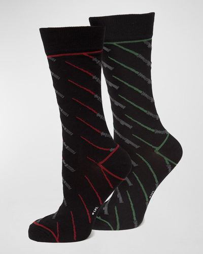 Cufflinks Inc. Star Wars & Lightsaber Socks - Black