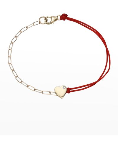 Zoe Lev 14K Heart Split Fortune Bracelet - Multicolor