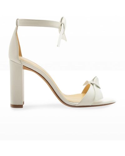 Alexandre Birman Clarita 90mm Leather Ankle-tie High-heel Sandals - White
