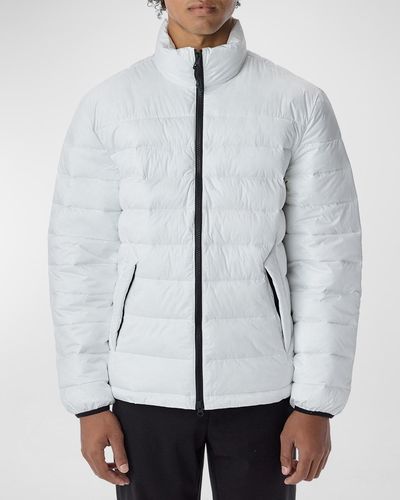 The Very Warm Packable Funnel-Neck Puffer Jacket - Gray