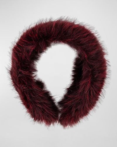 Alexandre De Paris Faux Fur Headband - Red