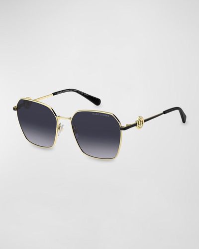 Marc Jacobs Marc 729S Metal Square Sunglasses - Blue