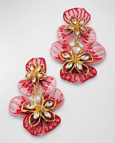 Mignonne Gavigan Rehana Lux Earrings - Red