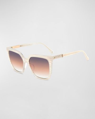 Kate Spade Marlowe Acetate Square Sunglasses - White