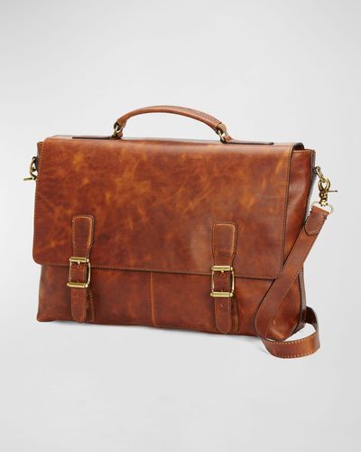 Frye Logan Top Handle Briefcase - Brown