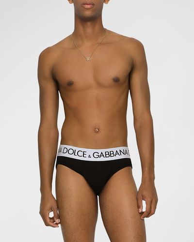 Dolce & Gabbana Logo Midi Briefs (Pack of 2)