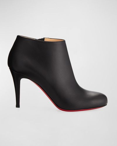 Christian Louboutin Belle Leather-Sole Ankle Boots - Black