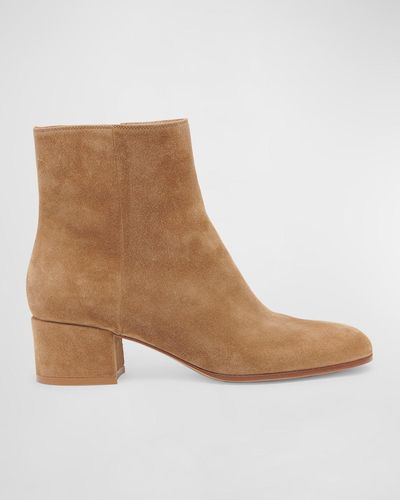 Gianvito Rossi Joelle 45 Booties - Natural
