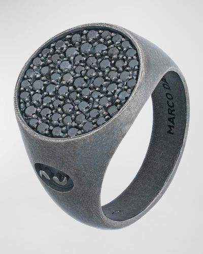 Marco Dal Maso Moneta Sovereign Signet Ring - Gray