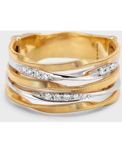 Marco Bicego Marrakech Onde Five-strand Diamond Ring, Size 7 - Metallic