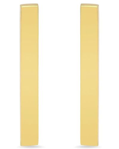 Jennifer Meyer 18k Long Bar Stud Earrings - Yellow