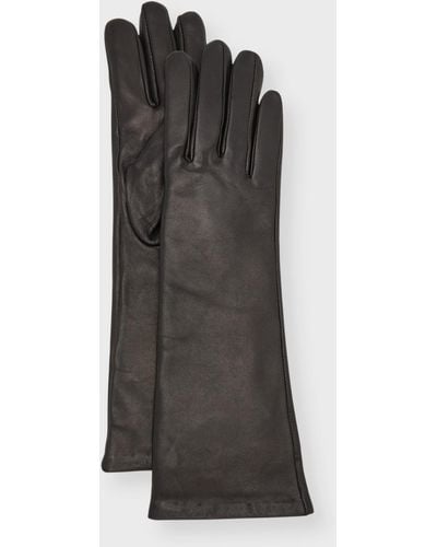 Vince Cashmere-lined Leather Gloves - Black