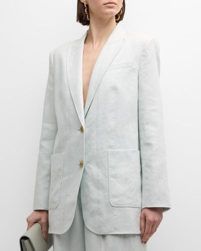 Zimmermann Natura Linen Jacket - Gray