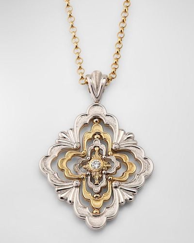 Buccellati Iconica Diamond 18K And Pendant Necklace - White
