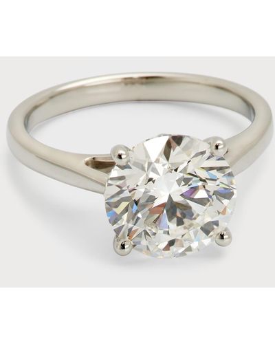 Neiman Marcus Lab Grown Diamond Round Solitaire Ring, 3.0Tcw - White