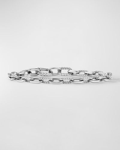 David Yurman Dy Madison Chain Bracelet In Silver, 6mm - Metallic