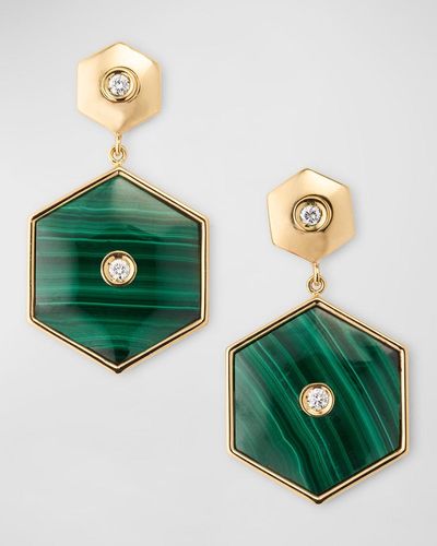 Miseno Baia Sommersa 18K And Diamond Earrings - Green