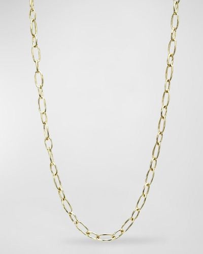Ippolita 18k E.f. Classico Long Chain With Oval Sculpted Links - Multicolor