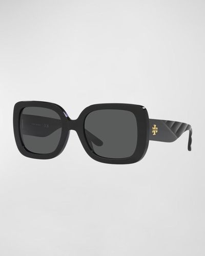 Tory Burch 54mm Square Sunglasses - Black