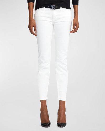 Ralph Lauren Collection 400 Matchstick Ankle Skinny Jeans - White