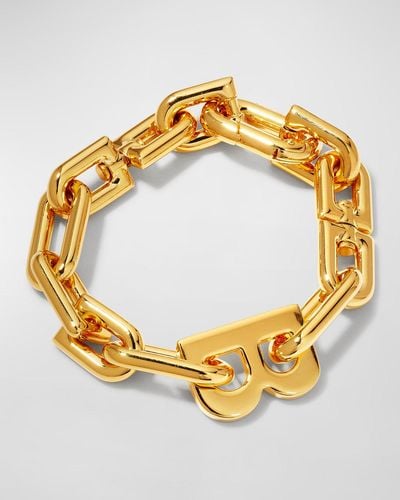 Balenciaga B-chain Thin Bracelet - Metallic