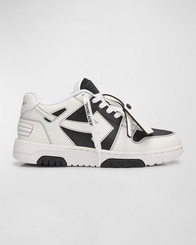 Off-White c/o Virgil Abloh Out Of Office Bicolor Sneakers - Metallic