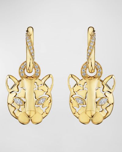 Hueb 18K Onsa Earrings With Diamonds - Metallic