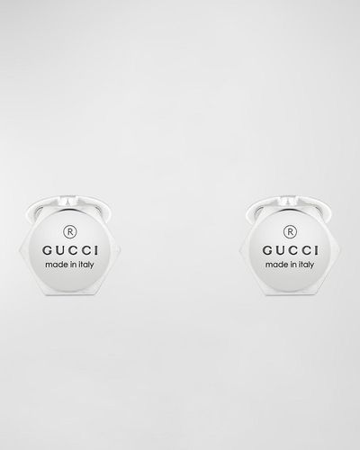 Gucci Trademark Cufflinks - Metallic
