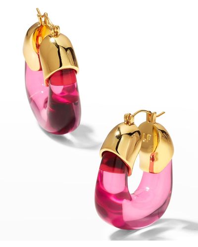 Lizzie Fortunato Organic Hoop Earrings - Pink