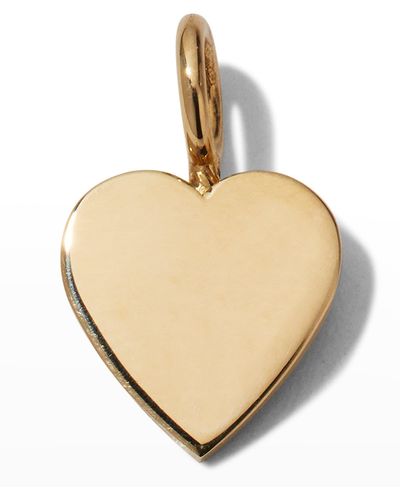 Sarah Chloe Lily Melange 14K Small Heart Charm - Natural