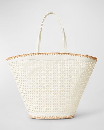 Beach Breeze Straw Tote - Ivory main image 0