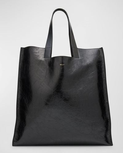 Bally Easy Calf Leather Tote Bag - Black