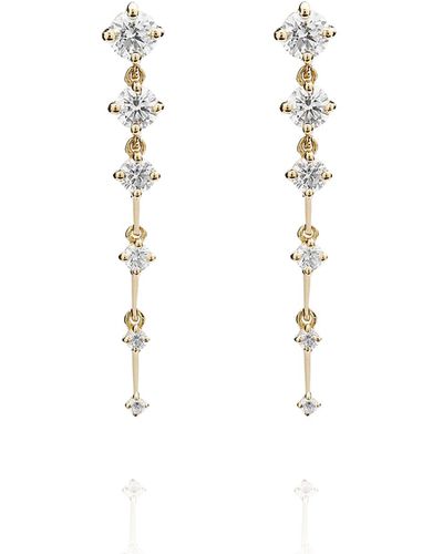 Fernando Jorge Sequence Short 18k Diamond Earrings - White