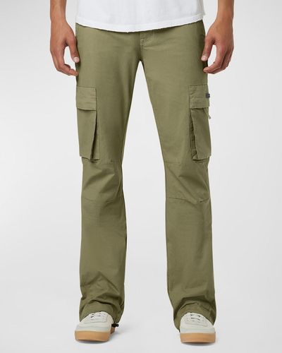 Hudson Jeans Walker Cargo Kick Flare Pants - Green