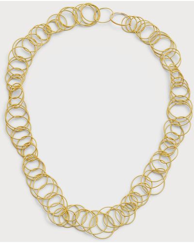 Buccellati 18k Gold Hawaii Short Necklace, 18" - Metallic