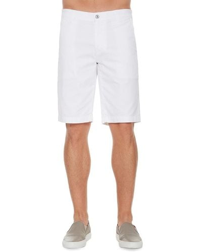 AG Jeans Griffin Flat-Front Shorts - White