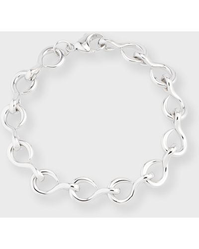 Monica Rich Kosann Sterling The Twist Luxe Infinity Bracelet - White