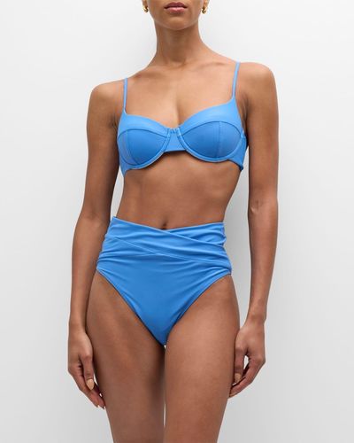 Ramy Brook Mona Underwire Bikini Top - Blue