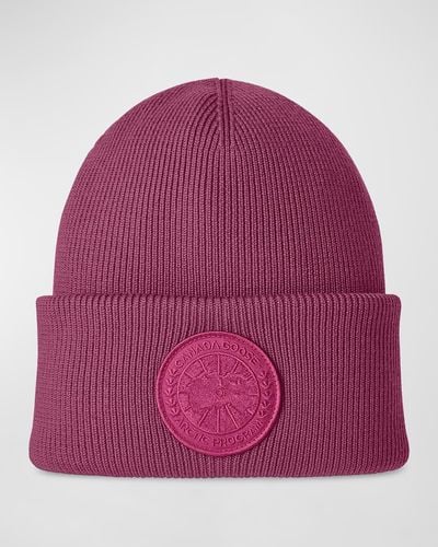 Canada Goose Arctic Toque Wool Knit Beanie - Pink