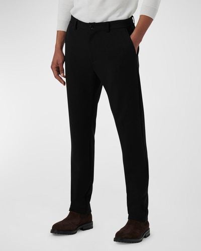 Bugatchi Straight-Fit Soft Touch Dress Pants - Black