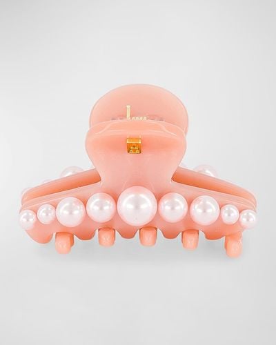 Alexandre De Paris Raspail Pearly Claw Clip - Pink