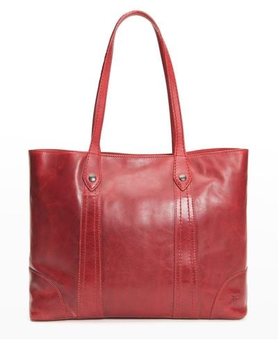 Frye Melissa Shopper Tote Bag, Sky - Red