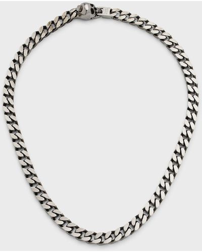 Alexander McQueen Skull And Chain Necklace - Metallic