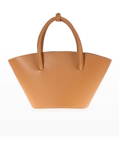 Joanna Maxham Lady's Gambit Bell Leather Top-handle Bag - Brown
