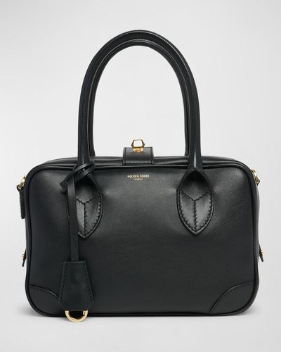 Golden Goose Vita Zip Calf Leather Top-Handle Bag - Black