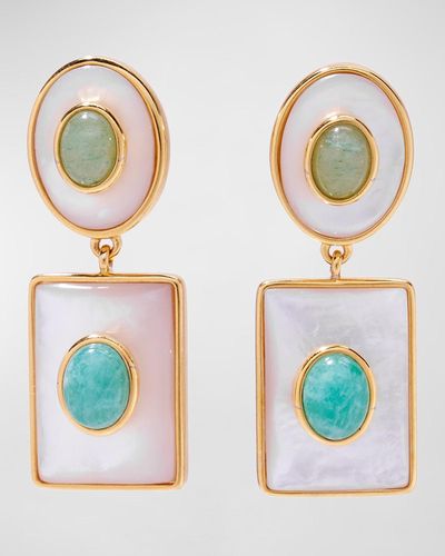 Lizzie Fortunato Ethereal Pool Earrings - White