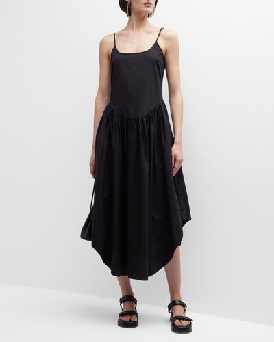 Citizens of Humanity Ari Drop-Waist A-Line Midi Dress - Black