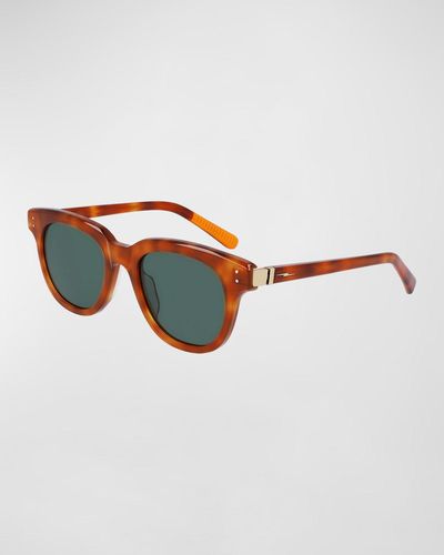 Shinola Round Acetate Sunglasses - Multicolor