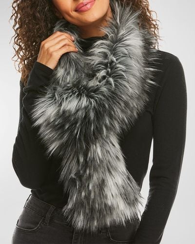 Fabulous Furs Faux Fur Loop Scarf - Gray