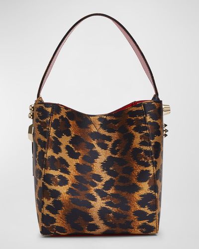Cabachic Small Leopard Print Tote Bag in Multicoloured - Christian
